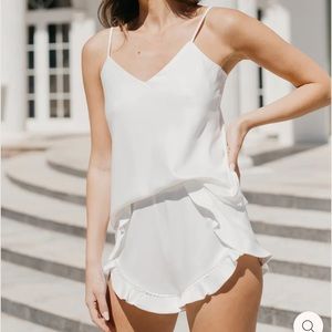 LeRose Pia Cami and Ruffle Short Set